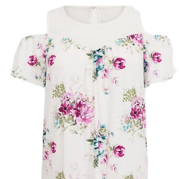 TORRID, size 2 cold shoulder top - Picture 1 of 1